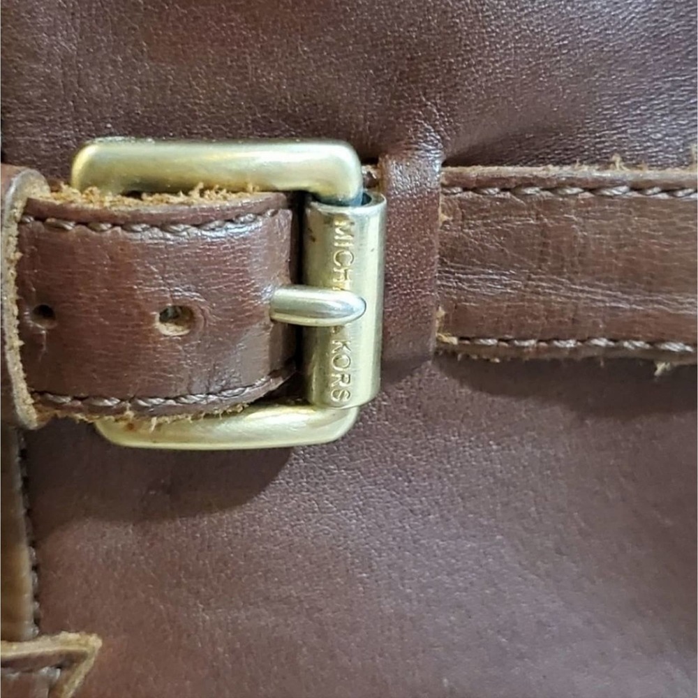 MICHAEL Kors distressed leather granny riding boots 10 - Picture 3 of 8